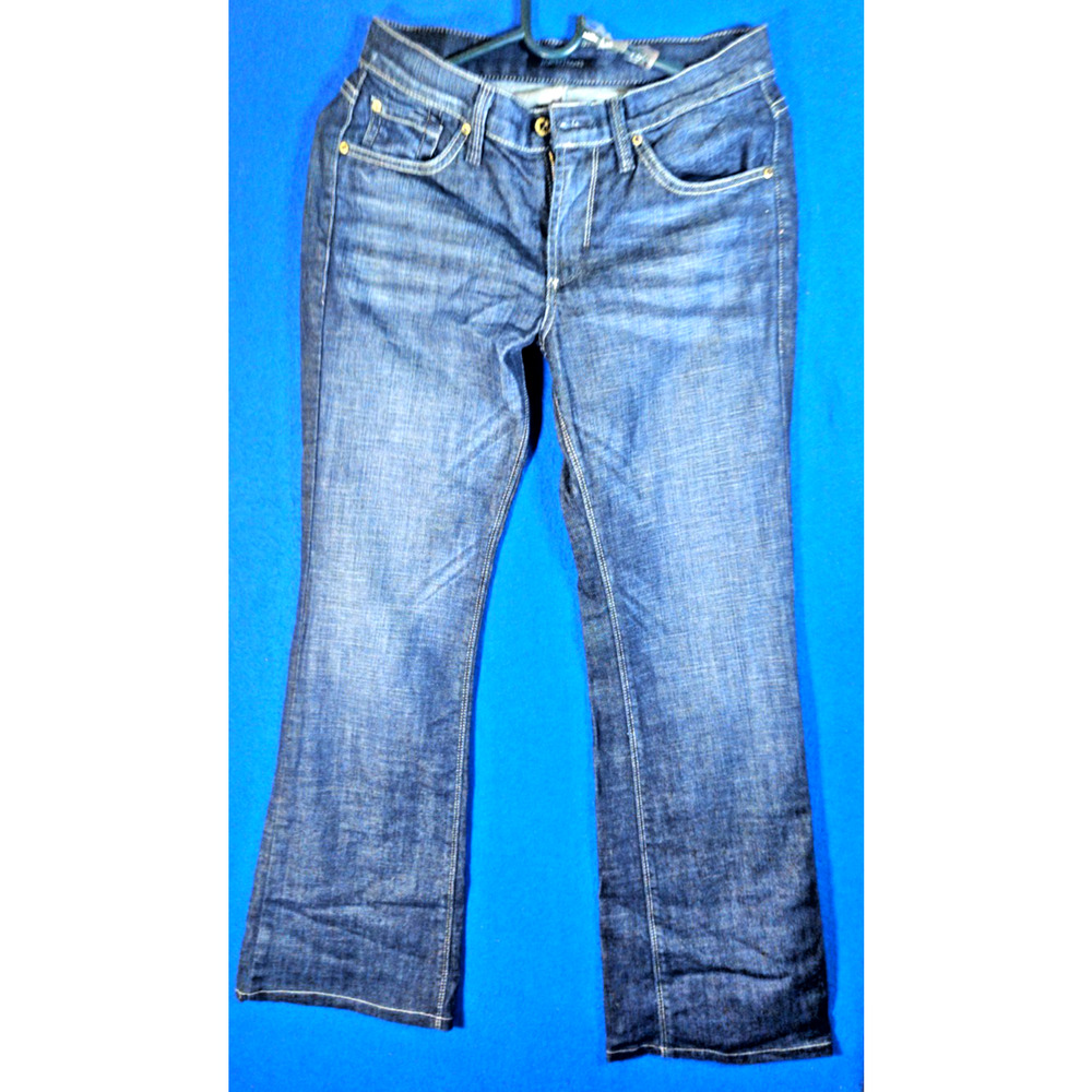 James Jeans Women's Size 28 Blue Denim Flare Leg Jeans Dark Wash